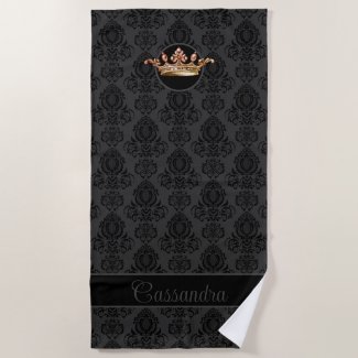 Elegant, Vintage, Victorian Damask Personalized