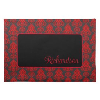 Elegant, Vintage, Victorian Damask Personalized