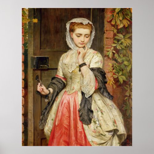 Elegant Vintage Victorian Girl  Poster