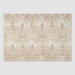 Elegant Vintage Victorian Rose Gold Floral Pattern Tissue Paper