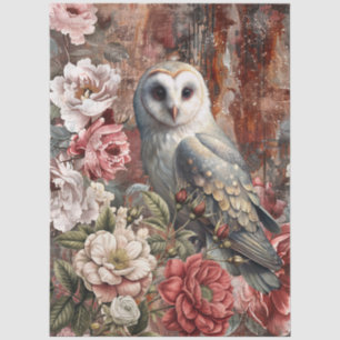 Elegant Vintage Victorian Rustic Floral Decoupage Tissue Paper