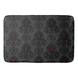 Elegant, Vintage, Victorian Steampunk Damask  Bath Mat