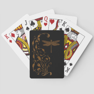 Elegant, Vintage, Victorian Steampunk Dragonfly Poker Cards