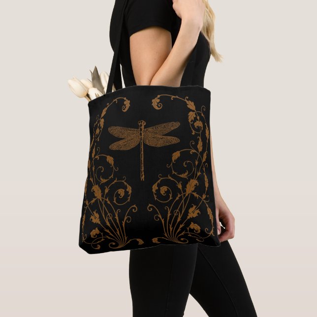 Elegant, Vintage, Victorian Steampunk Tote Bag (Close Up)
