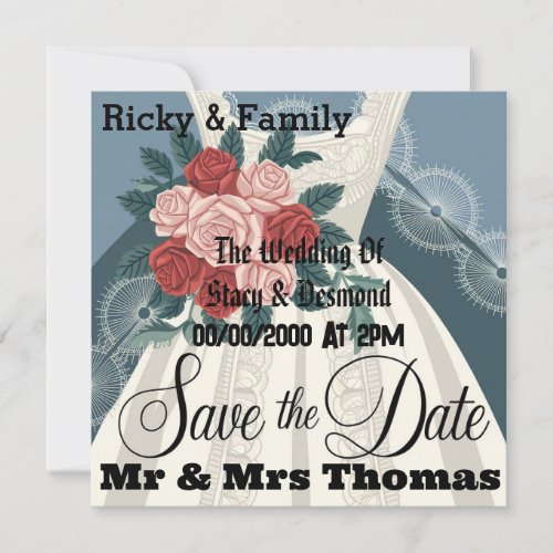 Elegant Vintage Wedding Invitation Cover