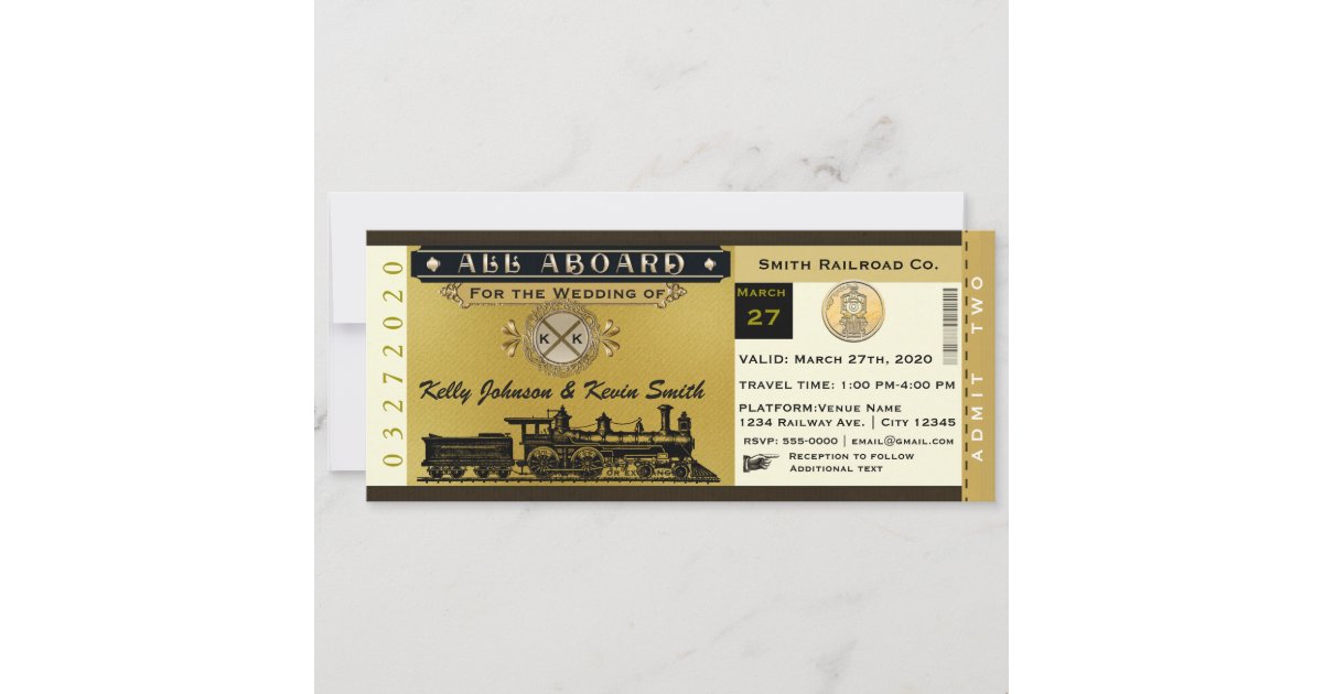 vintage blank ticket