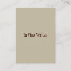 Elegant Vintage Wine Bar Business Card