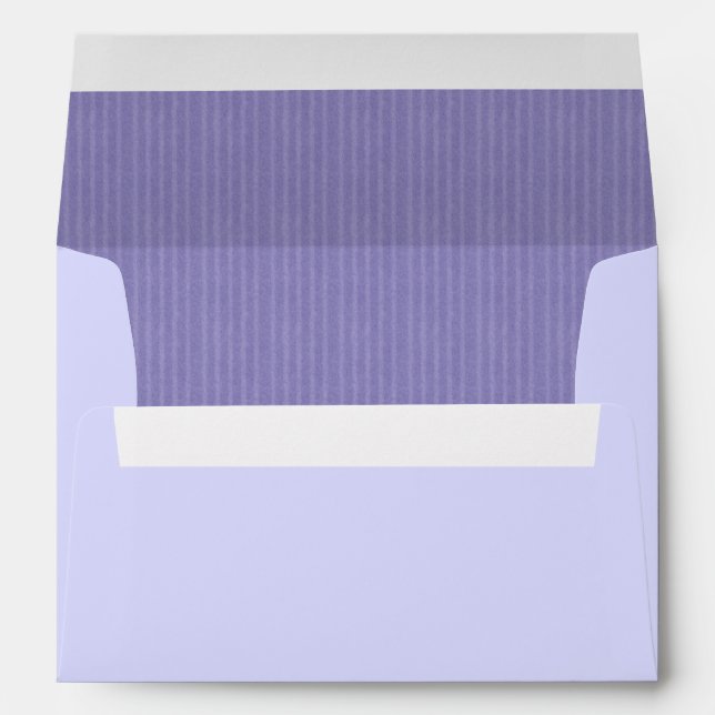 Elegant Violet Birthday Party Invitation Envelopes (Back (Bottom))