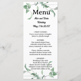 Elegant violet branch menu