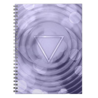 Elegant Violet Crown Chakra Spiritual Zen Notebook