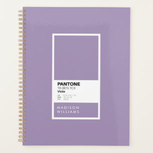Elegant Violet Custom Minimalist Color Palette Planner