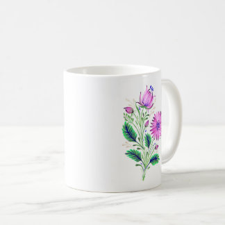 Elegant Violet Flowers Mug