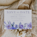 Elegant Violet Purple Watercolor Wedding Save The Date<br><div class="desc">Elegant Violet Purple Watercolor Wedding Save the Date

See matching collection in Niche and Nest Store</div>
