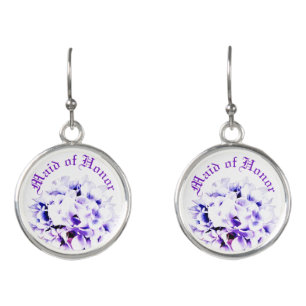 Elegant Violets  Earrings