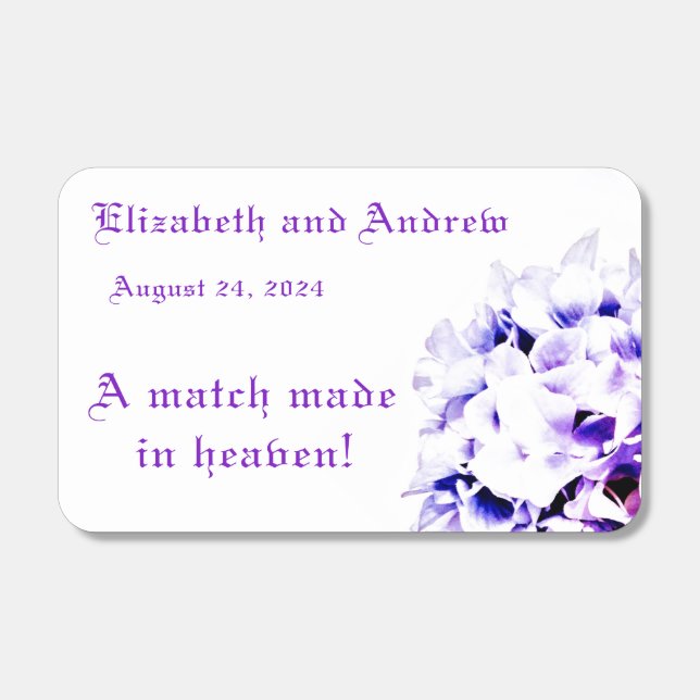 Elegant Violets  Matchboxes (Front)