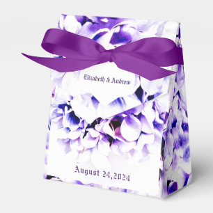 Elegant Violets Wedding Favor Boxes