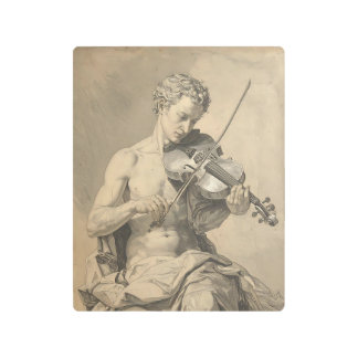 Elegant Violinist Metal Print