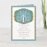 Elegant Virgin Mary Ave Maria  Religious Card<br><div class="desc">This is a beautiful traditional Catholic customized image of the Blessed Virgin Mary,  Our Lady of Grace overlaid on a Marian "M" monogram,  surrounded by a floral frame. Below is the text for the Ave Maria,  the Hail Mary in Latin.</div>