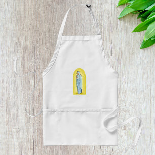 Elegant Virgin Mary Catholic Religious Adult Apron