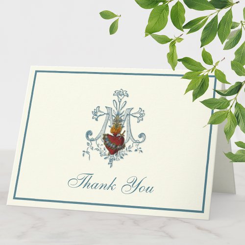 Elegant Virgin Mary Religious Catholic Floral