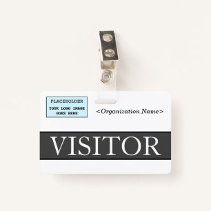 Elegant "VISITOR" Badge