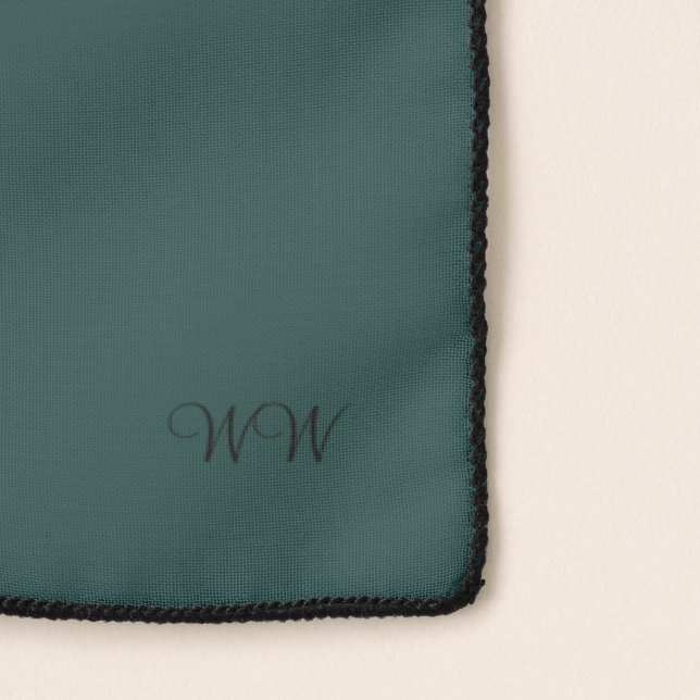 Elegant Wardrobe Tiber Monogrammed Scarf (Detail)