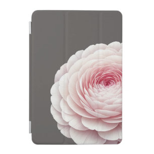 Elegant Warm Charcoal Blush Floral iPad Mini Cover