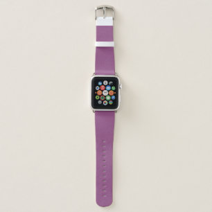 Elegant Warm Solid Light Plum Color Apple Watch Band