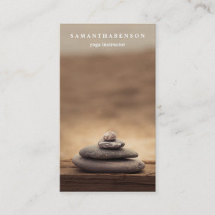 Elegant Water Color Logo Zen Yoga Healing Health B Business Card