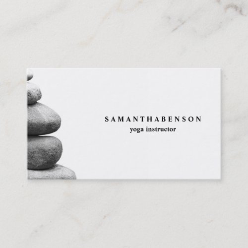 Elegant Water Color Logo Zen Yoga Healing Health Business Card