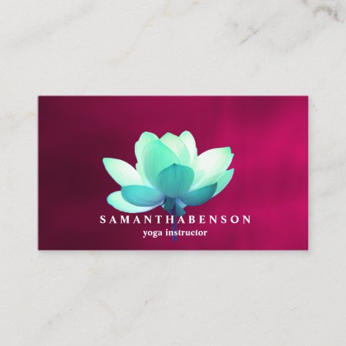 Elegant Water Color Logo Zen Yoga Healing Health Business Card