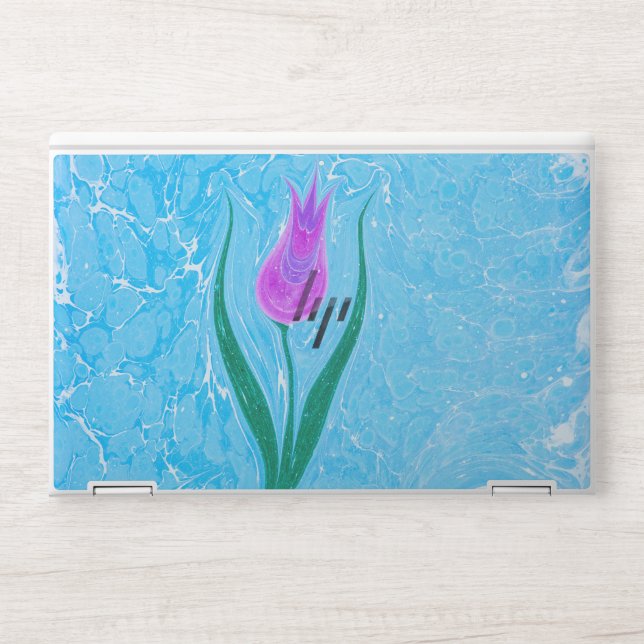 Elegant  Water flore ston Marble HP Laptop Skin (Front)