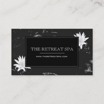 Elegant Water Lilies Business Card by DippyDoodle at Zazzle