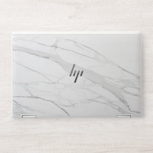 Elegant  Water Marble black glitter HP Laptop Skin