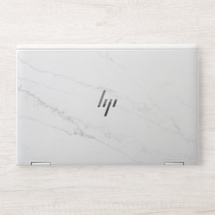 Elegant Water Marble white HP Laptop Skin