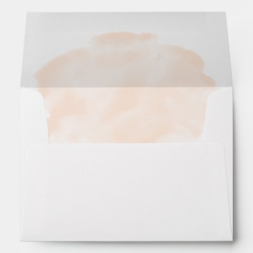 Elegant Watercolor  5x7 Wedding Invitation Envelope