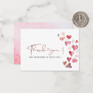 Elegant Watercolor a little sweetheart is on the w Note Card