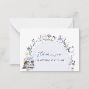 Elegant Watercolor a new capter begin Baby shower Note Card