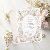 Elegant Watercolor A sweet little pumpkin Baby S