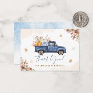 Elegant Watercolor A sweet little Pumpkin is on th Note Card