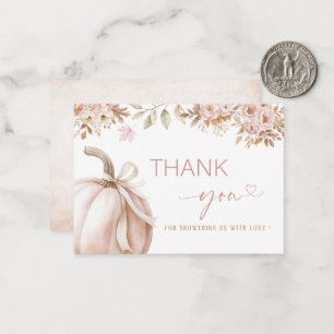 Elegant Watercolor A sweet little Pumpkin is on th Note Card