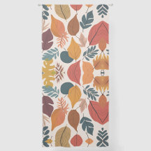 Elegant watercolor Autumn Leaves colorful Pattern