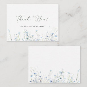 Elegant Watercolor Baby in bloom wildflowers Baby Note Card