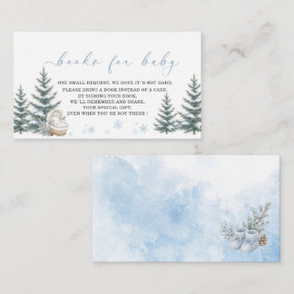 Elegant Watercolor Baby it is cold outside books f Enclosure Card