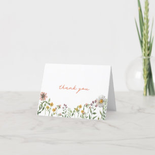 Elegant Watercolor Baby Shower  Thank You Card