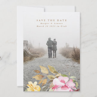 Elegant Watercolor Beautiful Wedding Save The Date