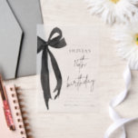 Elegant Watercolor Black Bow 16th Birthday Party Vellum Invitations<br><div class="desc">🎀🖤 Elegant Watercolor Black Bow 16th Birthday Vellum Invitations ✨🎂 Celebrate a stylish and unforgettable Sweet 16 with these elegant watercolor black bow vellum invitations! 🎀 Featuring a chic and minimalist black ribbon design, these translucent invites add a touch of sophistication and luxury to this milestone birthday. Perfect for a...</div>