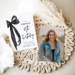 Elegant Watercolor Black Bow 40th Birthday Party Invitation<br><div class="desc">Celebrate your fabulous 40th with our Elegant Watercolor Black Bow Birthday Party Invitation! This stylish design showcases a delicate black bow paired with soft watercolor details, creating a perfect mix of elegance and charm. Ideal for marking this special milestone, this invitation is fully customizable, ensuring your 40th birthday celebration is...</div>