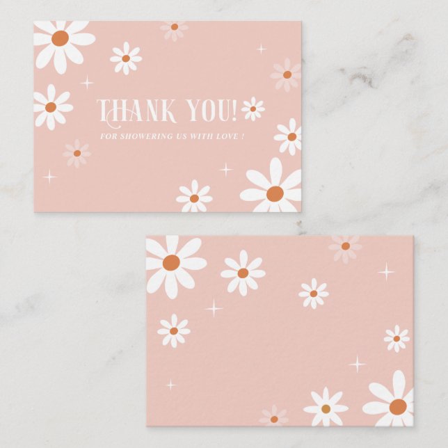 Elegant Watercolor Blue Floral   Baby shower Note Card (Front/Back)