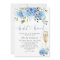 Elegant Watercolor Blue Hydrangea BRIDAL SHOWER